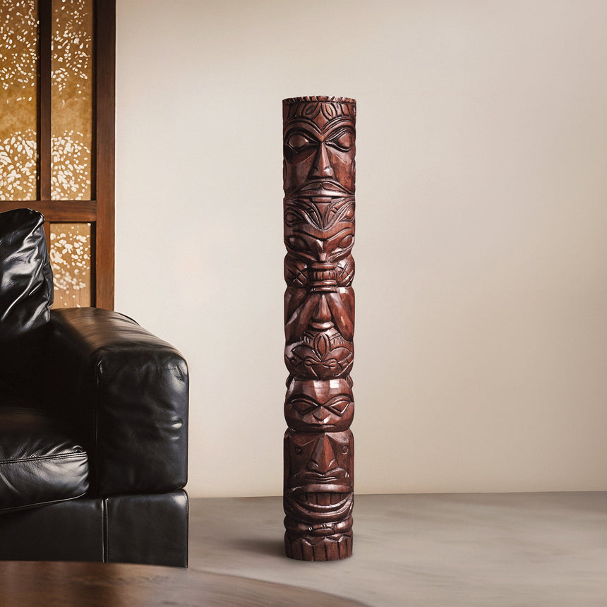 Hand Carved Totem Pole - Xochi – Totem Poles